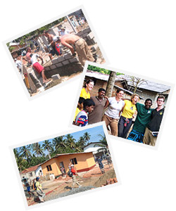 volunteer in field