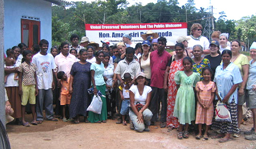Global Crossroad's Tsunami Reconstruction Volunteers from Sri Lanka