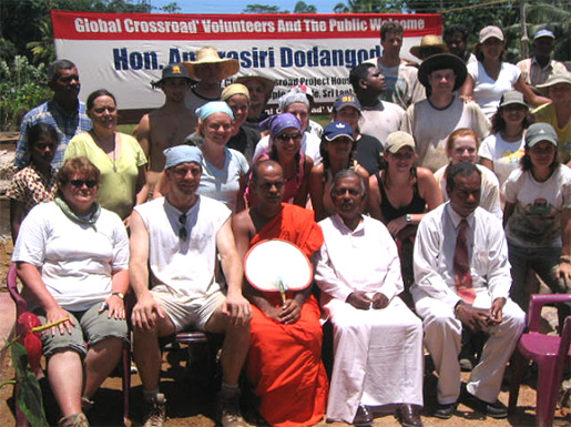Global Crossroad's Tsunami Reconstruction Volunteers from Sri Lanka