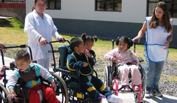 disable children playing outside
