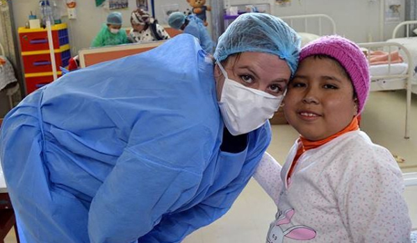 medical voluneer at childcare centre