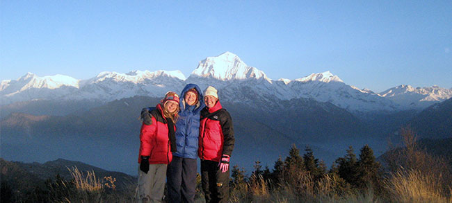 volunteers near Annapurna base camp