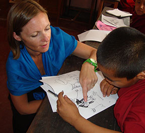 Teach English to Buddhist Monks