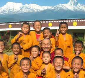 English  Teaching to Buddhist Monks in Nepal 