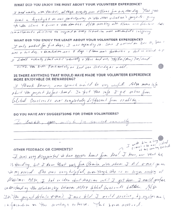 Volunteer in Peru Reviews- Rhonda Zanawire2