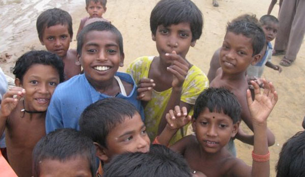 poor kids of slum area