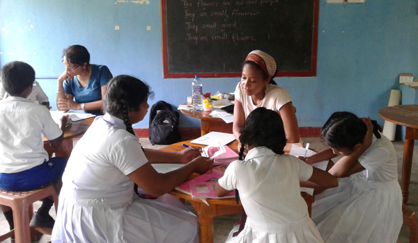 volunteer helping in teaching