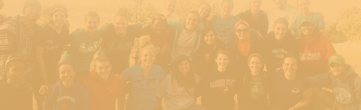 Volunteer group during mini venture